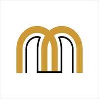 Abstract letter M logotype. Modern logo idea. Universal emblem icon vector
