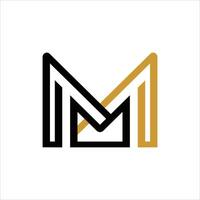 Abstract letter M Modern logo idea sign. Universal emblem icon vector