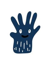 funny smiling cartoon character illustration vector