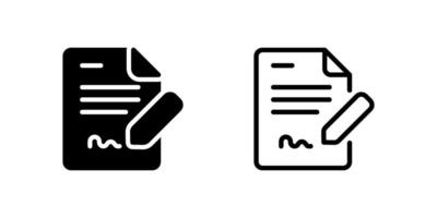Modern icons representing e-signatures, online approvals, and digital document signing. vector
