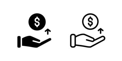 Clean icons illustrating passive income generation, monetization, and investment returns. vector