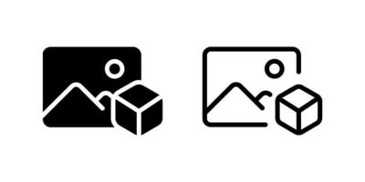 A minimalist blockchain icon set featuring wallet, chain, and gallery-related visuals. Perfect for crypto apps, NFTs, and decentralized platforms. vector