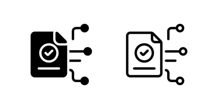 Icons showing smart contracts, blockchain coding, and decentralized tech systems. vector