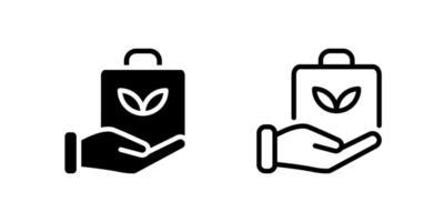 Icon collection representing sustainable and green business strategies for eco-conscious branding. vector