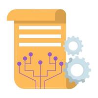 Digital Technical Document vector