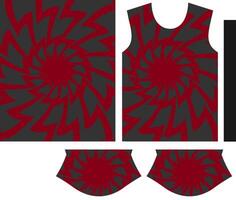 Dynamic spiral pattern sports jersey design vector
