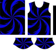 Blue Swirl Pattern Jersey Design vector