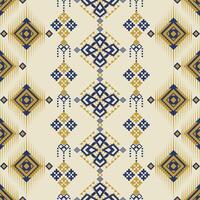 Geometric pattern in navy and gold vector