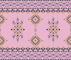 Geometric design in pink, blue, and gold vector