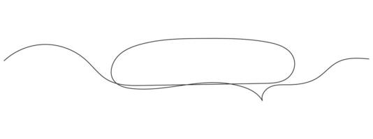 Continuous line drawing of speech bubbles, price tags, and stickers. Minimalist black and white banners, badges, and posters. Isolated on white. vector