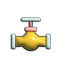 Essential 3D Water and Gas Regulation Icons png