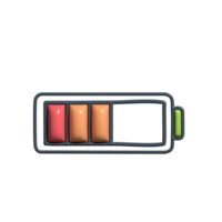 Critical 3D Device Alert and Power Icons png
