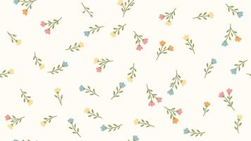 Cute flower seamless pattern liberty style, repeat design for fashion, fabric, wrapping, decor vector