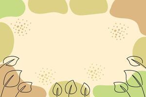 Nature-inspired background with leaves vector