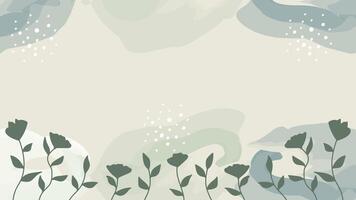 Floral background with soft colors and patterns vector