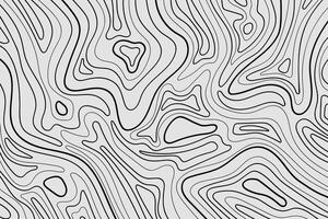 Abstract Black Line Waves Texture Hand drawn Isolated on Gray Background. Illustration. vector