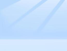 Clean white limbo background with soft blue gradient lighting vector