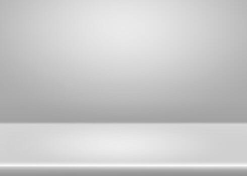 Light grey studio limbo background - empty gradient bg for clean professional photography. vector
