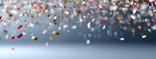 Confetti falling from the sky photo