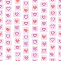 hearts, likes, love seamless pattern. Illustration for printing, backgrounds, covers and packaging. Image can be used for greeting cards, posters and textile. Isolated on white background. vector
