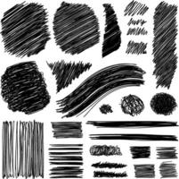 A versatile set of hand-drawn grunge elements. vector