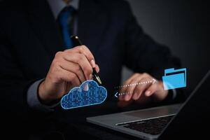 Cloud computing and business photo
