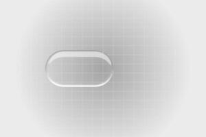 Transparent liquid square and glass spheres in motion separating on white grid background, visualizing dynamic transformation, progress, or futuristic user interface animation video