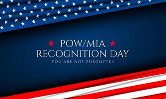 National POW MIA Recognition Day Design Background vector