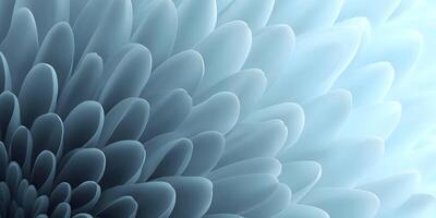 Abstract Blue Flower Petals Close Up Soft Light Illumination photo
