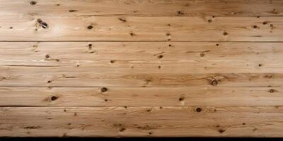 Natural wood background in light brown with knots and textured grain photo