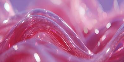 Abstract Pink Glass Liquid Swirls Background Shiny Texture photo