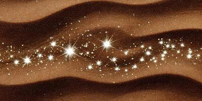 Brown Glittery Sand Background Golden Sparkle Texture photo