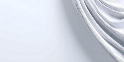 White Fabric Drape Soft Smooth Elegant Texture Background photo