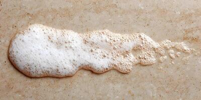 Beige Surface with White Foam Bubbles Texture photo