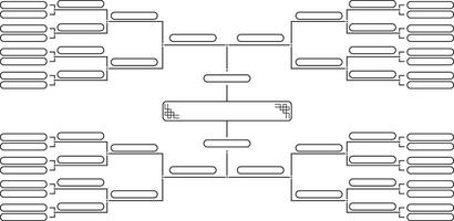 A blank bracket for the tournament vector