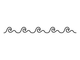 Wave Line Art Background vector