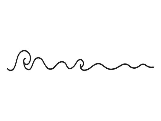 Water Wave Line Art
