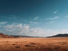 A Seemingly Endless And Isolated Flat Desert Landscape photo