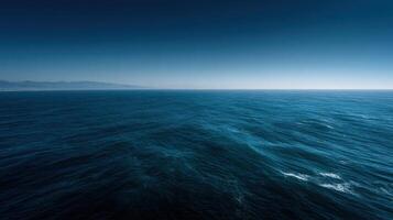 A Seemingly Infinite Blue Horizon Over A Great Ocean photo