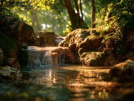 A Rainforest At The Magical Golden Hour photo