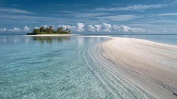 A Pristine Tropical Sandbar That Looks Welcoming photo