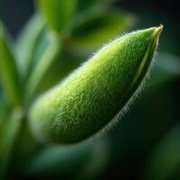 A Tiny Package from Nature the Green Pea Pod photo