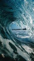 A Strong Ocean Wave Forming A Dynamic Tunnel photo