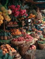An Aromatic Tropical Market Full Of Life photo