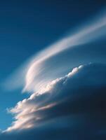 Atmospheric Lenticular Clouds Resembling Flying Saucers photo