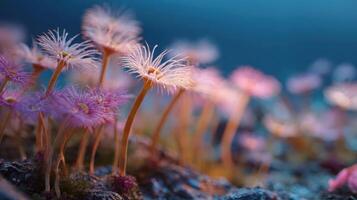 Bright Sea Anemones That Look Both Lively And Delicate photo