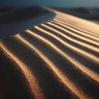 Delicate And Complex Patterns Of Ripples On Desert Sand photo