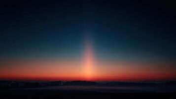 An Unusual Sun Pillar Acting As A Heavenly Signal photo