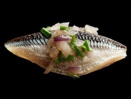 Traditional Scandinavian Pickled Herring A Delicacy photo