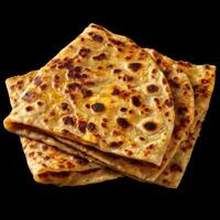 Indian Flatbread Stuffed With Cauliflower photo
